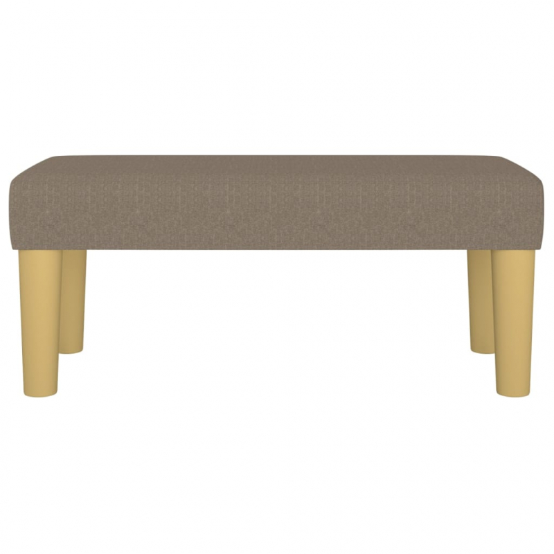 Sitzbank Taupe 70x30x30 cm Stoff