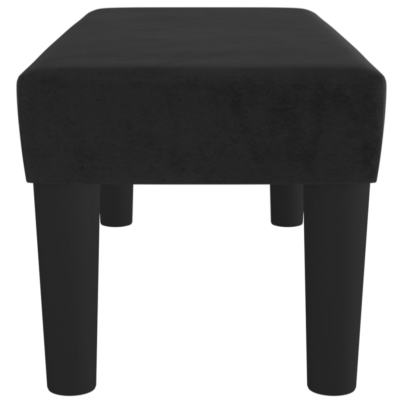 Sitzbank Schwarz 70x30x30 cm Samt