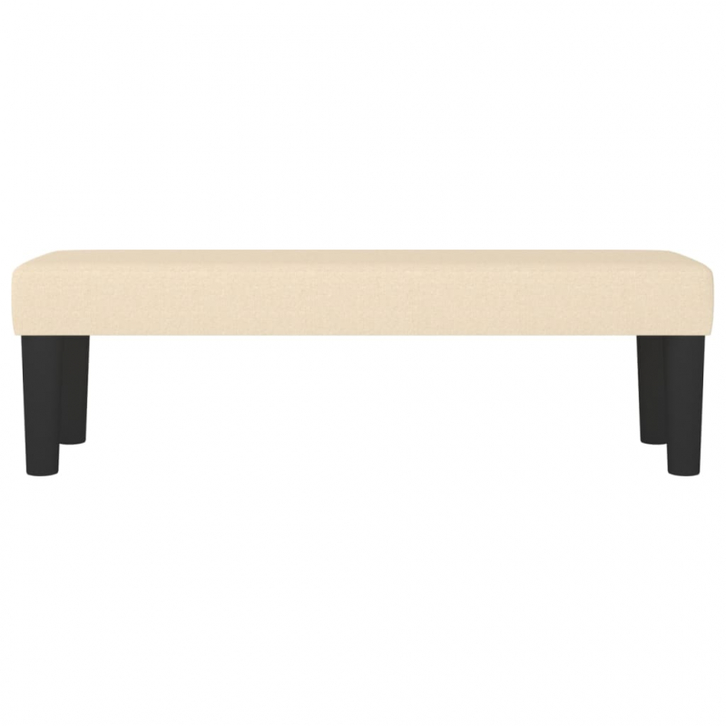 Sitzbank Creme 100x30x30 cm Stoff