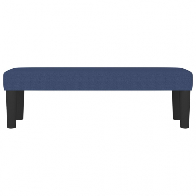 Sitzbank Blau 100x30x30 cm Stoff