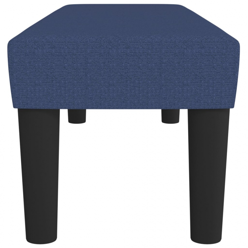 Sitzbank Blau 100x30x30 cm Stoff