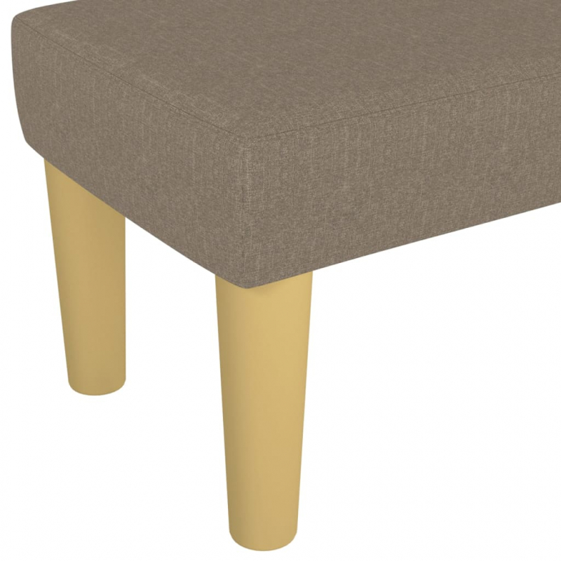 Sitzbank Taupe 100x30x30 cm Stoff