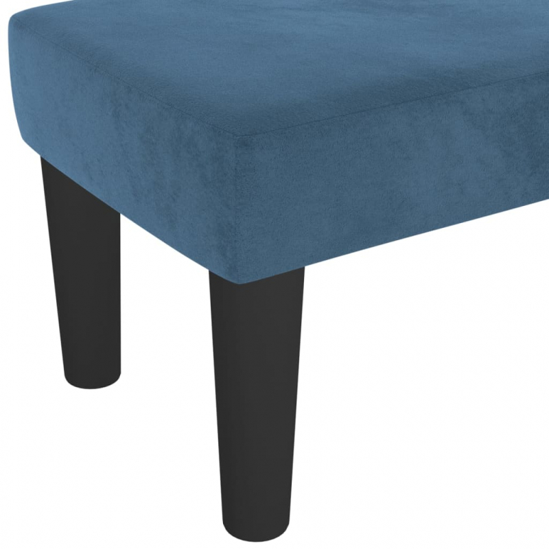 Sitzbank Dunkelblau 100x30x30 cm Samt