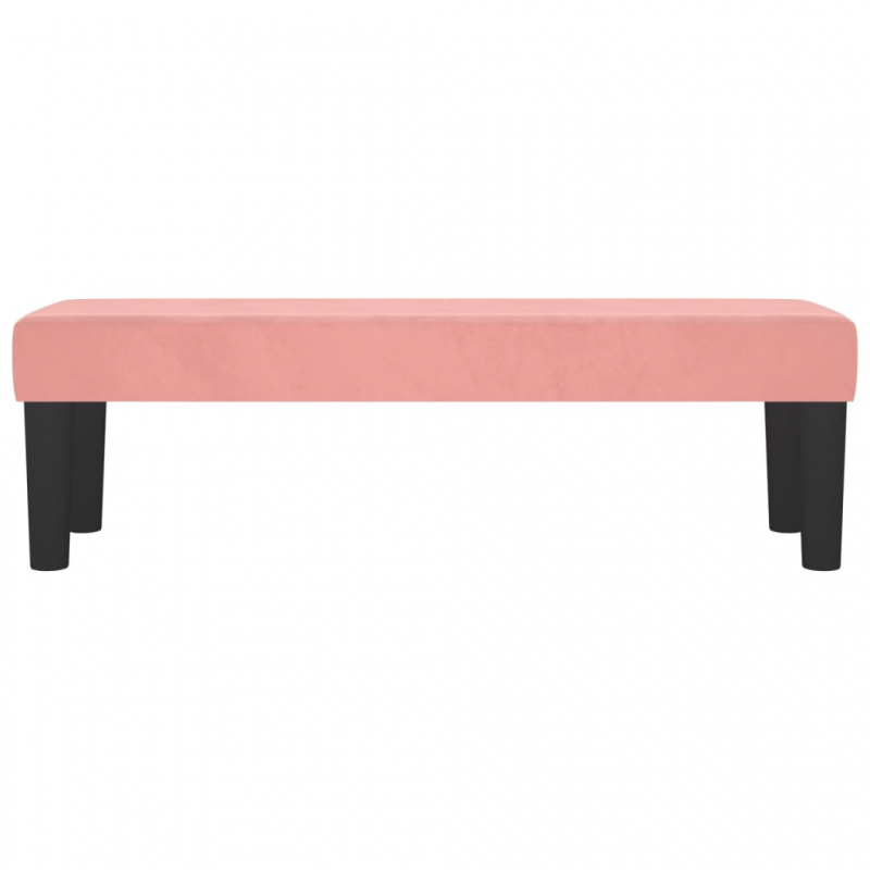 Sitzbank Rosa 100x30x30 cm Samt