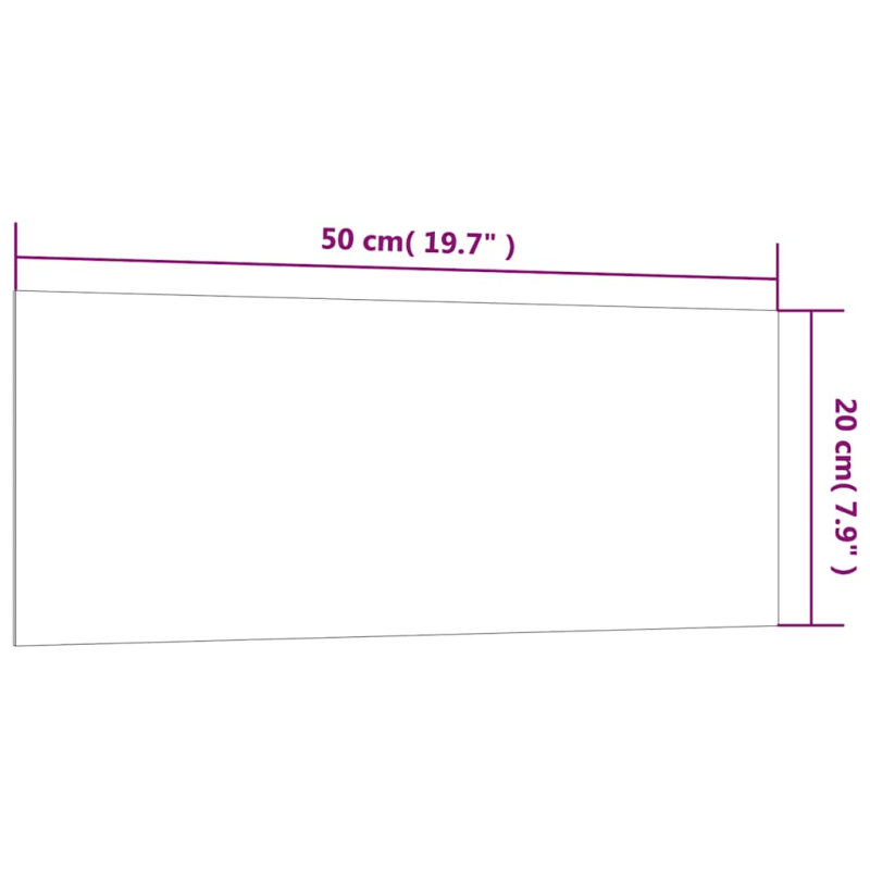 Magnettafel Wandmontage Schwarz 50x20 cm Hartglas