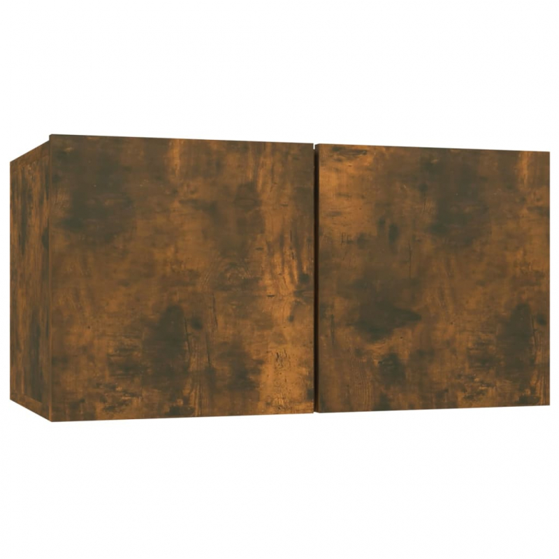 TV-Wandschränke 4 Stk. Räuchereiche 60x30x30 cm Holzwerkstoff