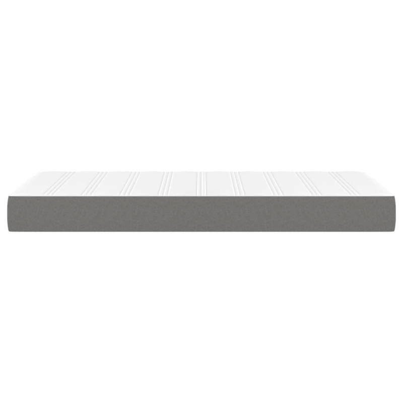 Taschenfederkernmatratze Dunkelgrau 80x200x20 cm Stoff
