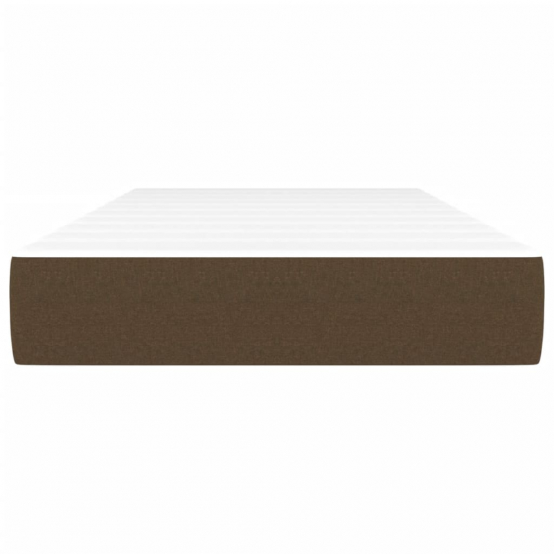 Taschenfederkernmatratze Dunkelbraun 80x200x20 cm Stoff