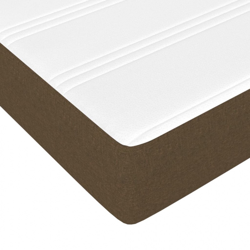 Taschenfederkernmatratze Dunkelbraun 80x200x20 cm Stoff