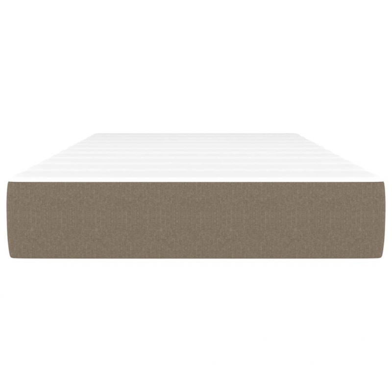 Taschenfederkernmatratze Taupe 90x200x20 cm Stoff