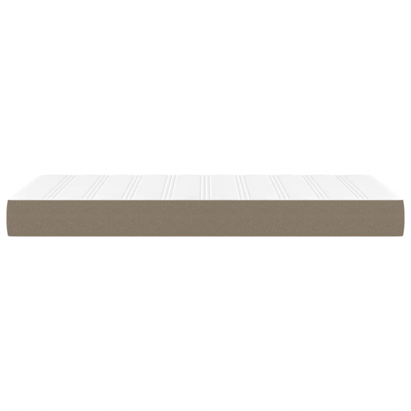 Taschenfederkernmatratze Taupe 100x200x20 cm Stoff