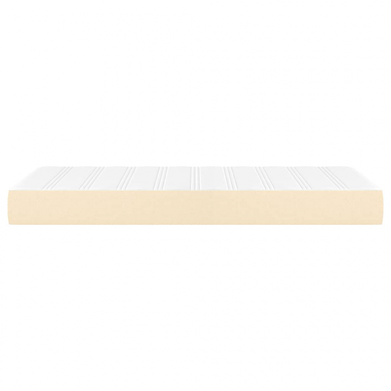 Taschenfederkernmatratze Creme 100x200x20 cm Stoff