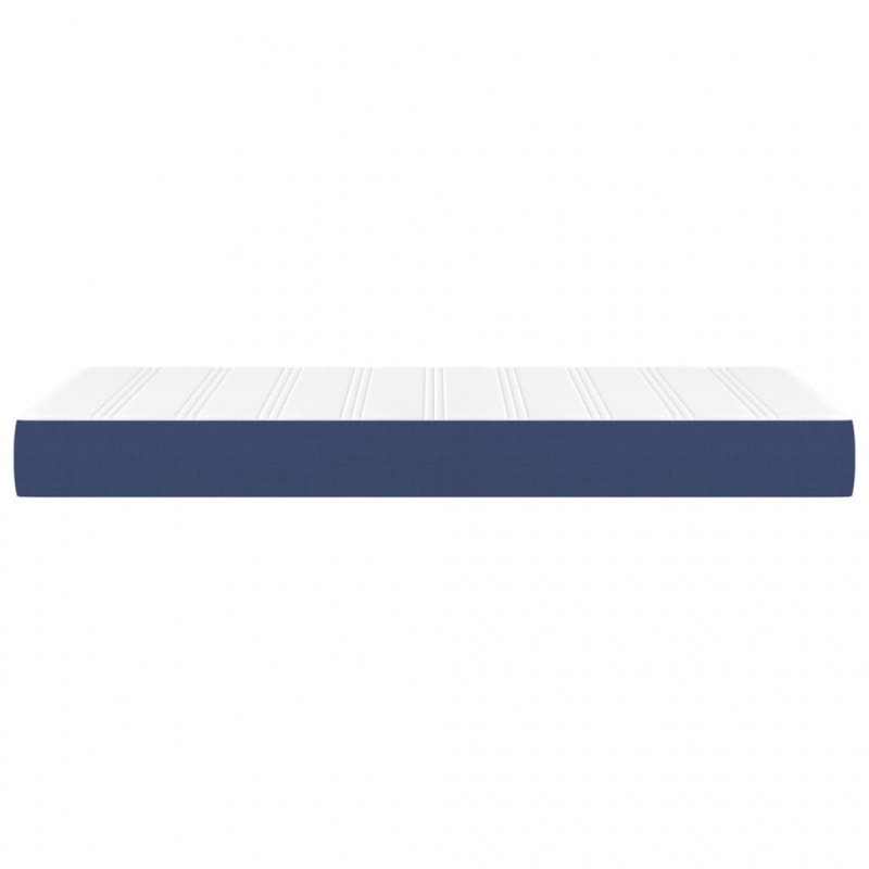 Taschenfederkernmatratze Blau 100x200x20 cm Stoff