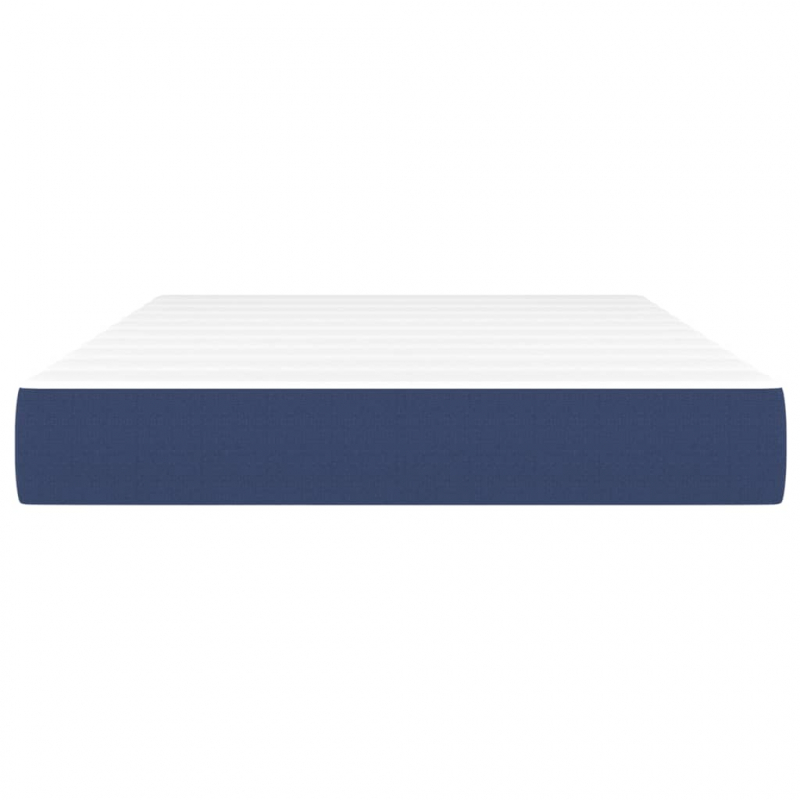 Taschenfederkernmatratze Blau 120x200x20 cm Stoff