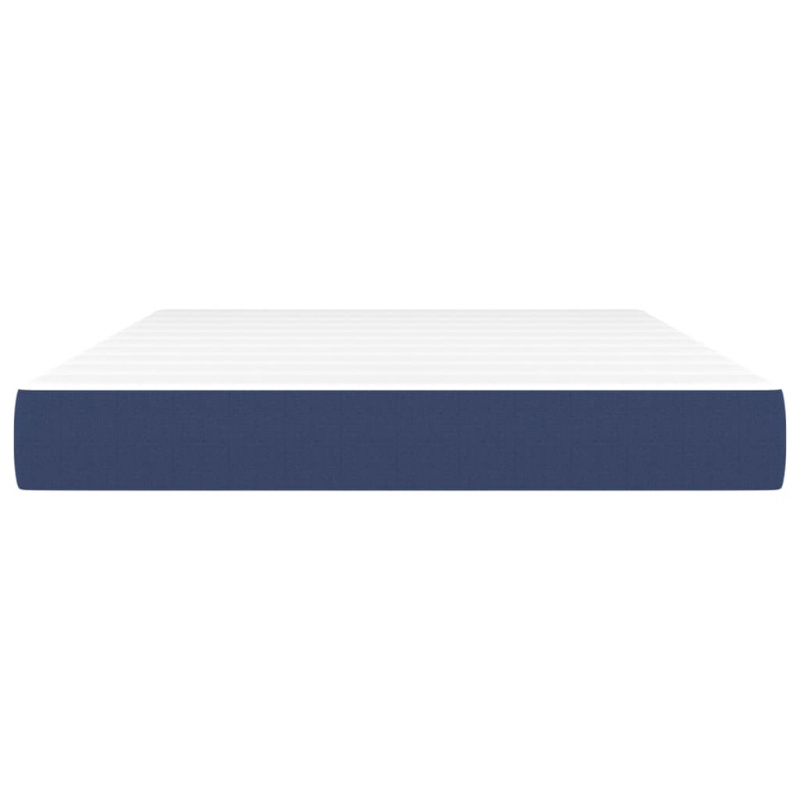Taschenfederkernmatratze Blau 140x190x20 cm Stoff