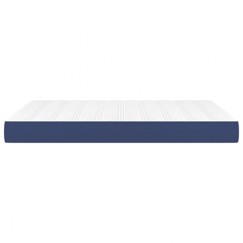 Taschenfederkernmatratze Blau 140x190x20 cm Stoff