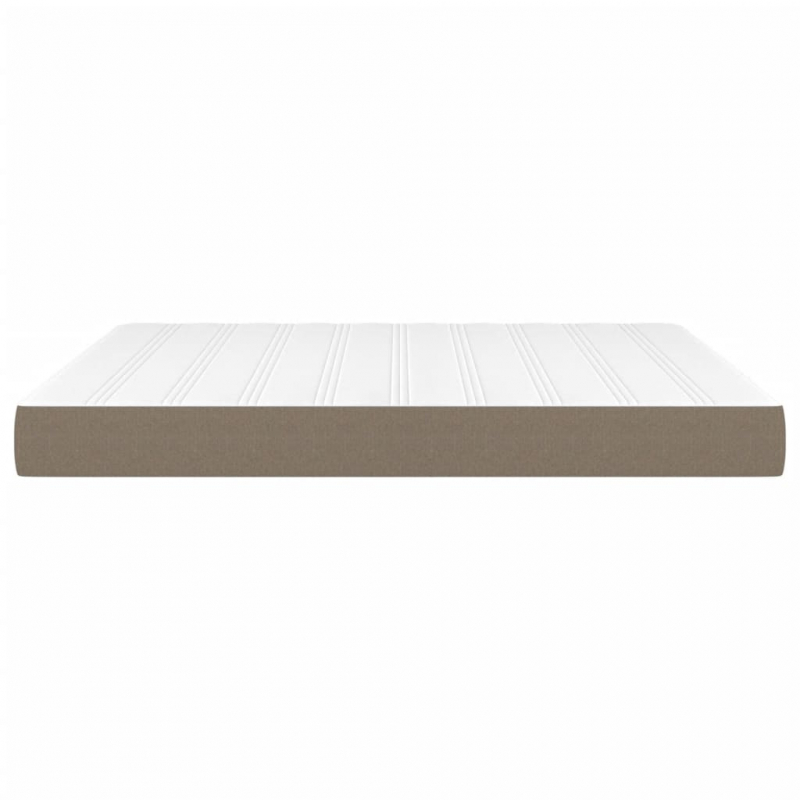 Taschenfederkernmatratze Taupe 160x200x20 cm Stoff