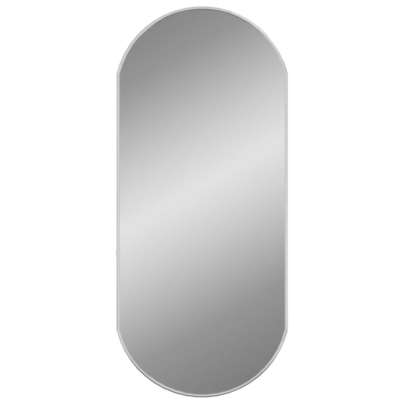 Wandspiegel Silbern 80x35 cm Oval