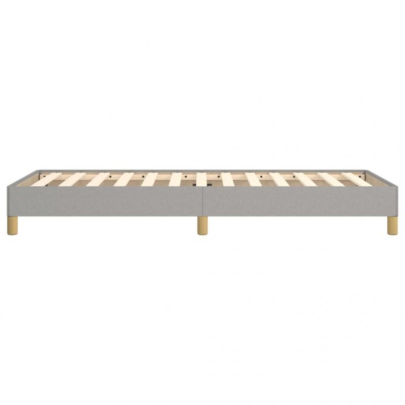 Bettgestell ohne Matratze Hellgrau 100x200 cm Stoff