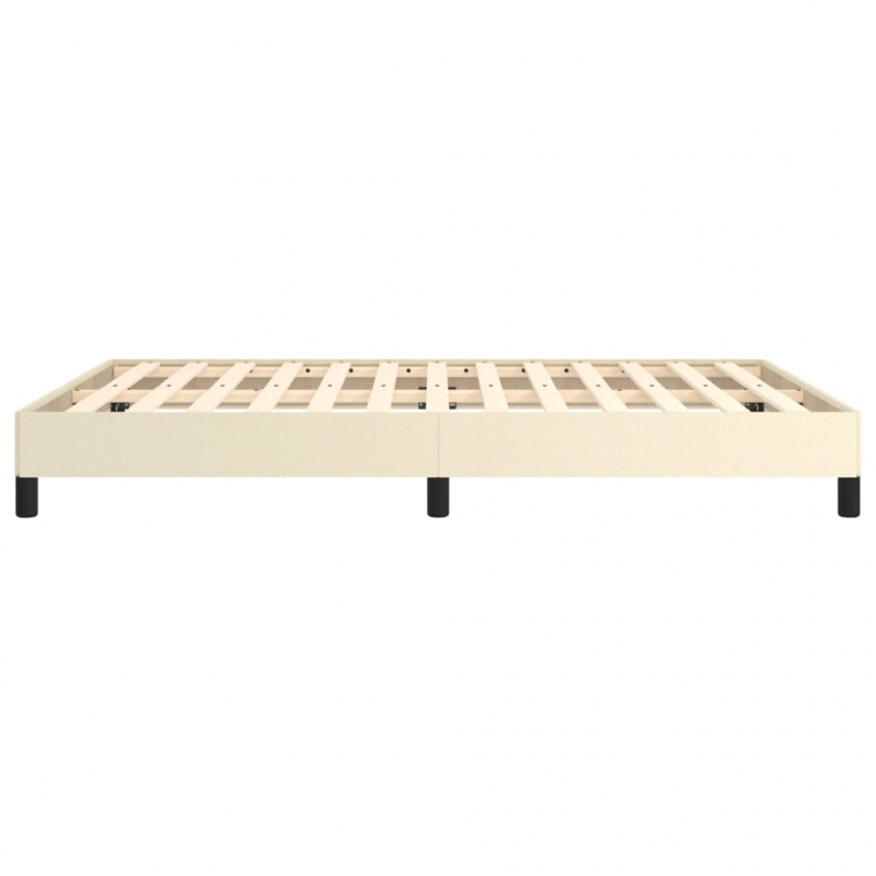 Bettgestell Creme 140x200 cm Kunstleder