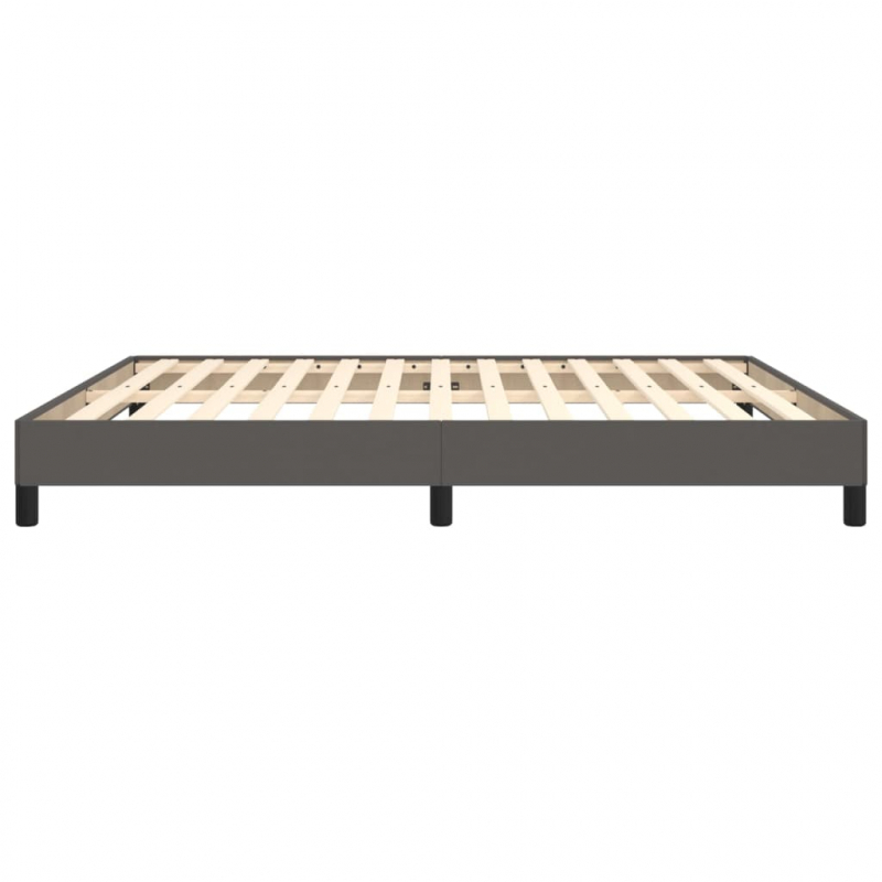 Bettgestell Grau 180x200 cm Kunstleder