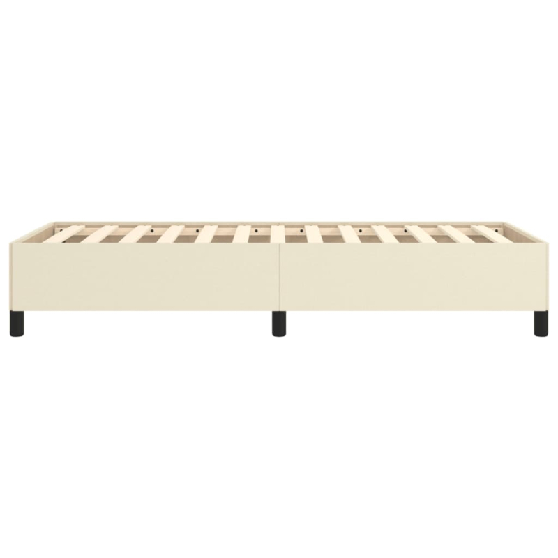 Bettgestell Creme 90x200 cm Kunstleder