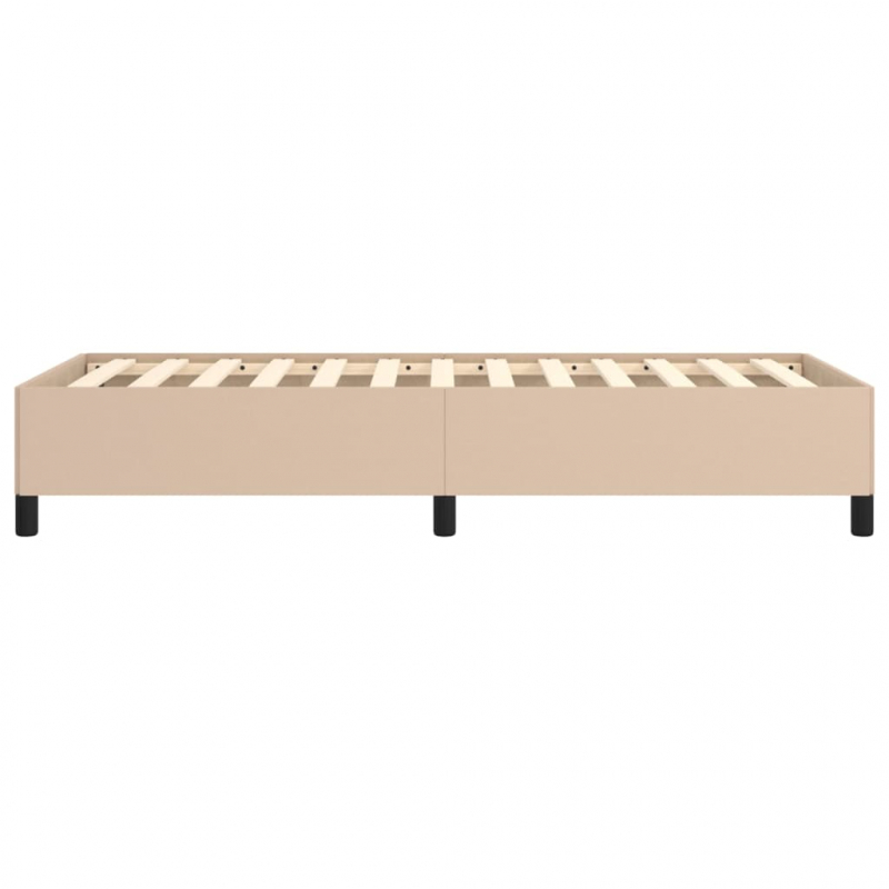 Bettgestell Cappuccino-Braun 90x200 cm Kunstleder