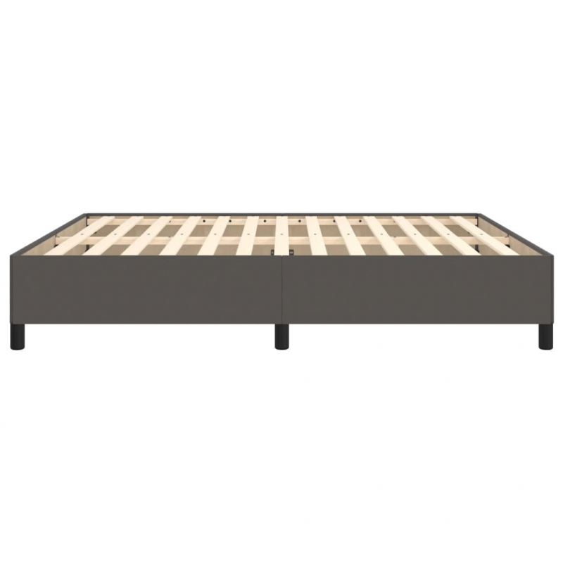 Bettgestell Grau 180x200 cm Kunstleder