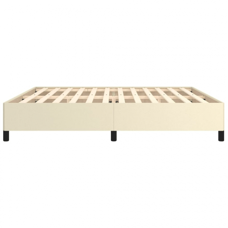 Bettgestell Creme 200x200 cm Kunstleder