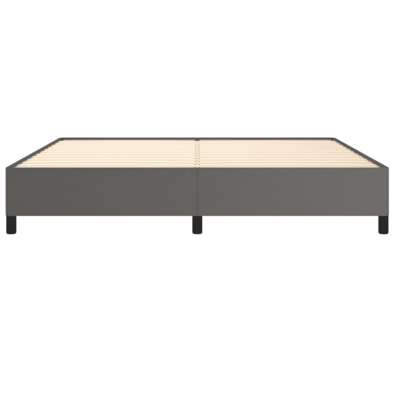 Bettgestell Grau 200x200 cm Kunstleder