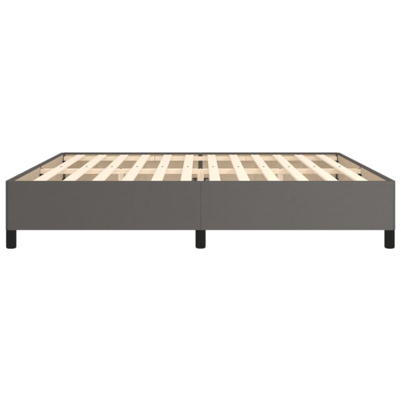 Bettgestell Grau 200x200 cm Kunstleder