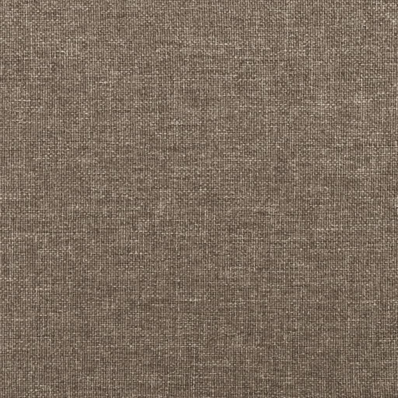 Bettgestell mit Kopfteil ohne Matratze Taupe 80x200 cm Stoff
