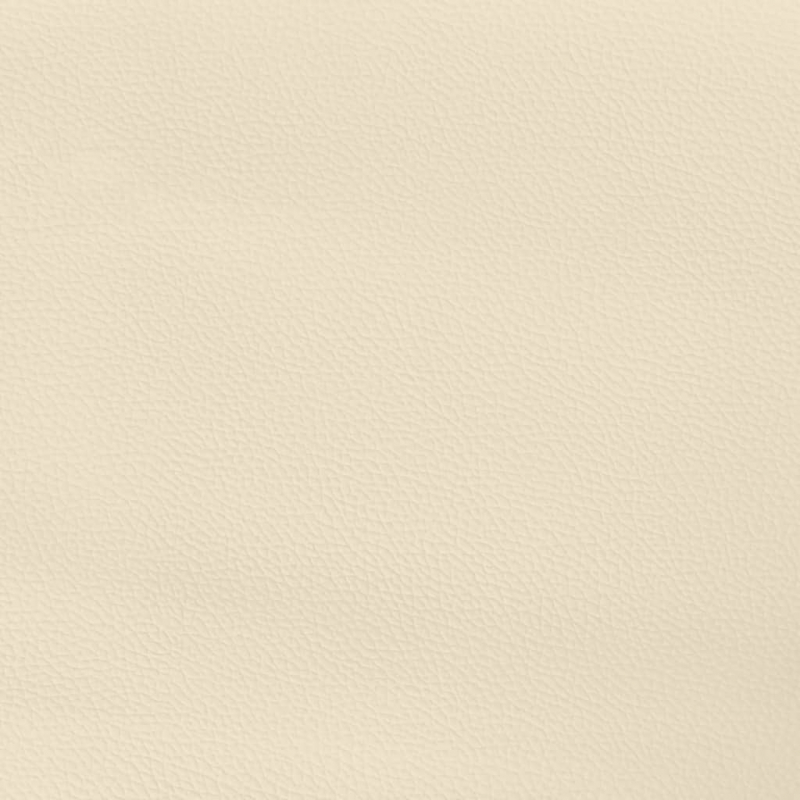 Bettgestell mit Kopfteil ohne Matratze Creme 90x200 cm