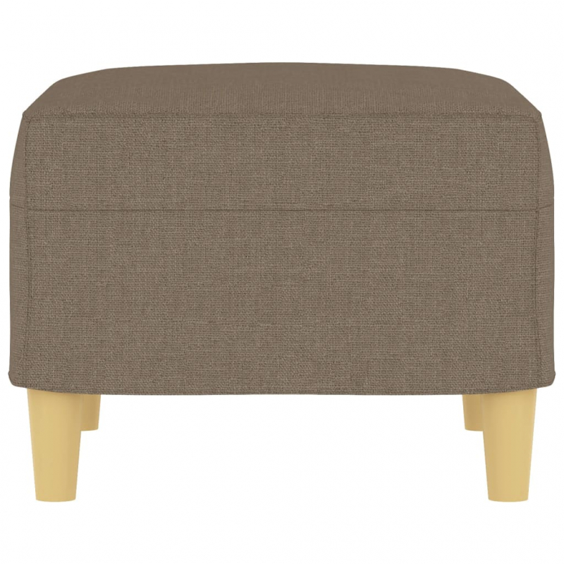 Fußhocker Taupe 60x50x41 cm Stoff