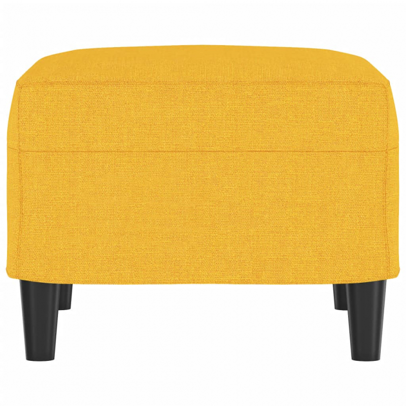 Fußhocker Hellgelb 60x50x41 cm Stoff