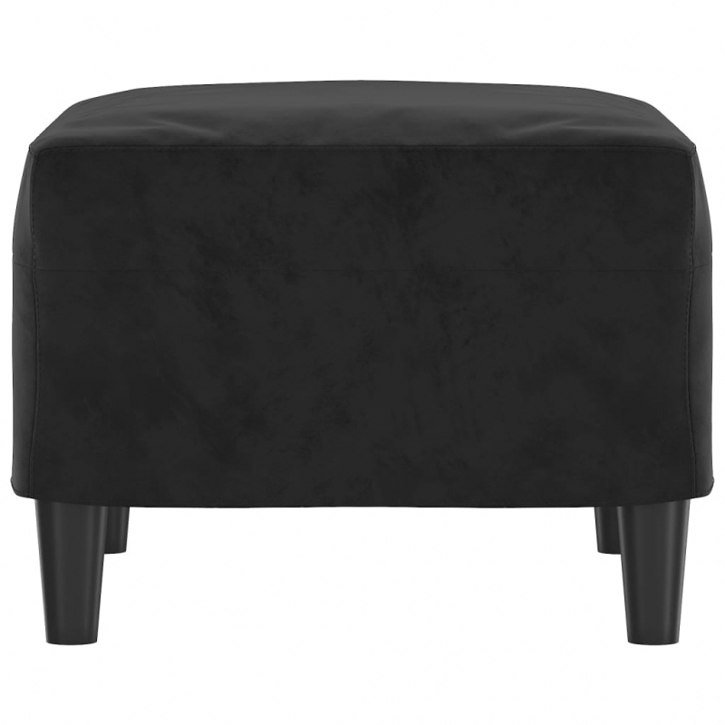 Fußhocker Schwarz 60x50x41 cm Samt