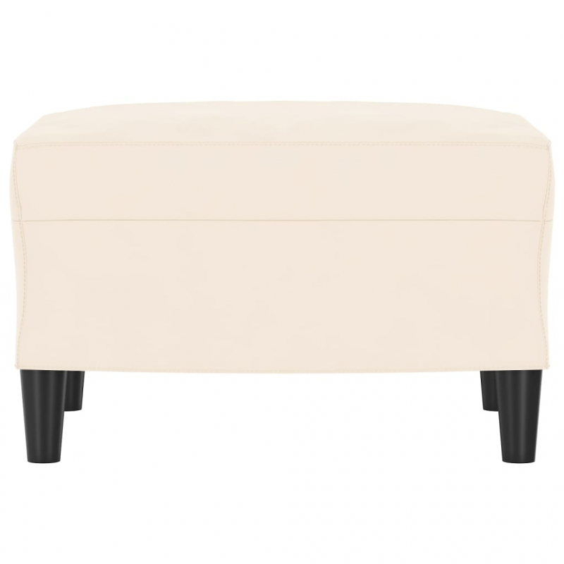 Fußhocker Creme 60x50x41 cm Samt