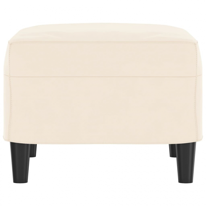 Fußhocker Creme 60x50x41 cm Samt