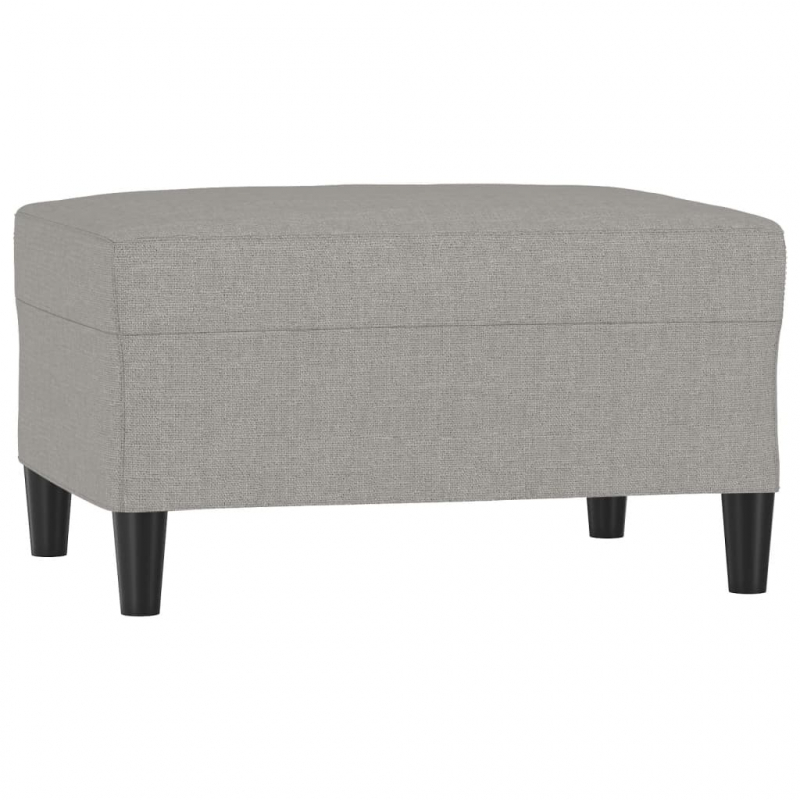 Fußhocker Hellgrau 70x55x41 cm Stoff