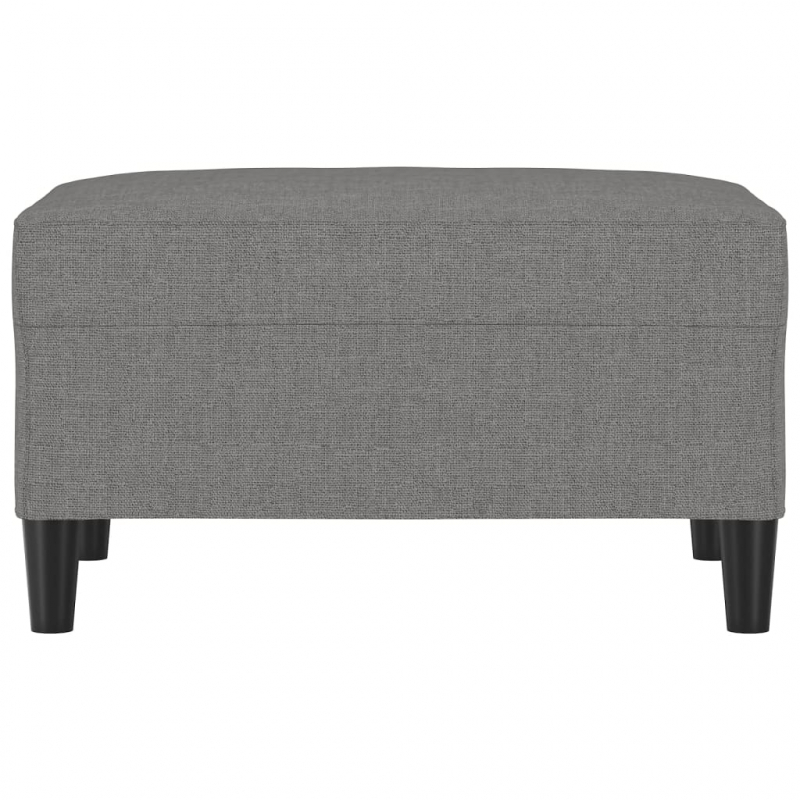 Fußhocker Dunkelgrau 70x55x41 cm Stoff