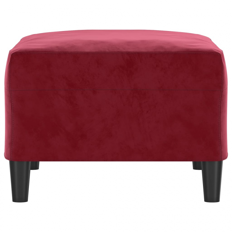 Fußhocker Weinrot 70x55x41 cm Samt