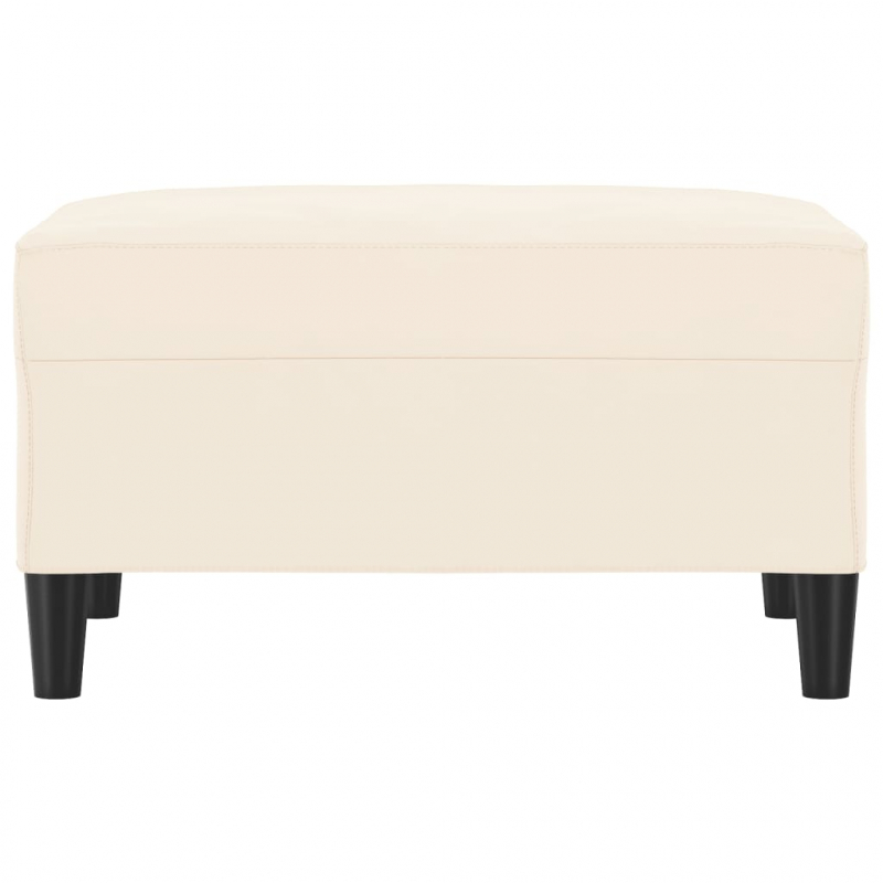 Fußhocker Creme 70x55x41 cm Samt
