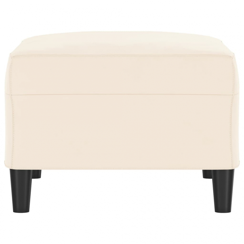 Fußhocker Creme 70x55x41 cm Samt