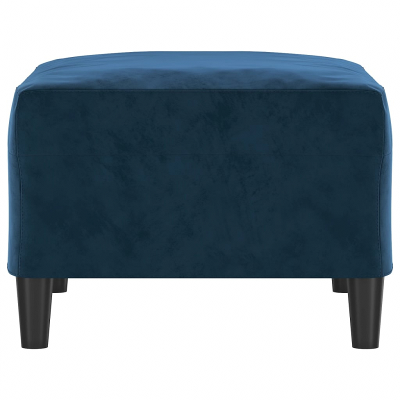 Fußhocker Blau 70x55x41 cm Samt