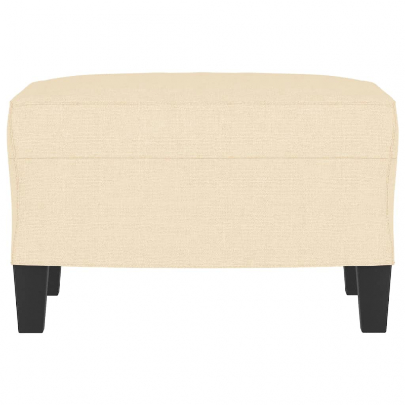 Fußhocker Creme 60x50x41 cm Stoff