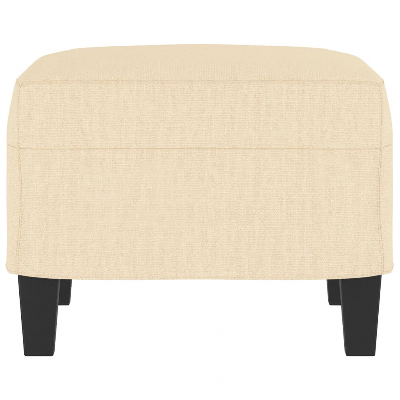 Fußhocker Creme 60x50x41 cm Stoff