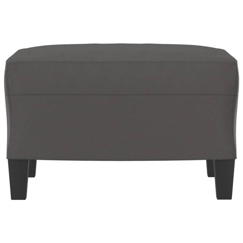 Fußhocker Grau 60x50x41 cm Kunstleder