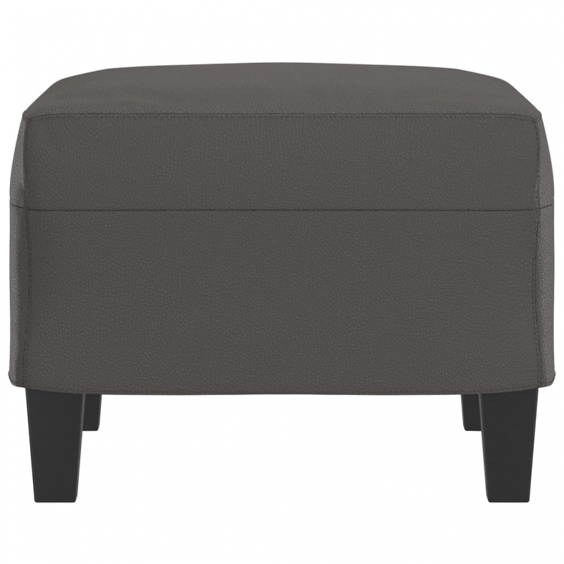 Fußhocker Grau 60x50x41 cm Kunstleder