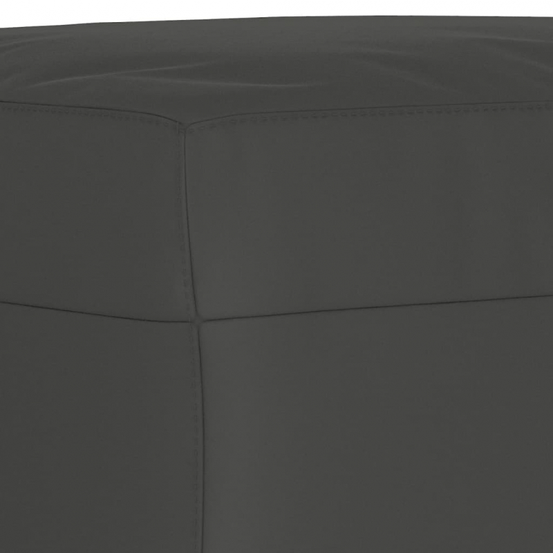 Fußhocker Dunkelgrau 60x50x41 cm Mikrofasergewebe