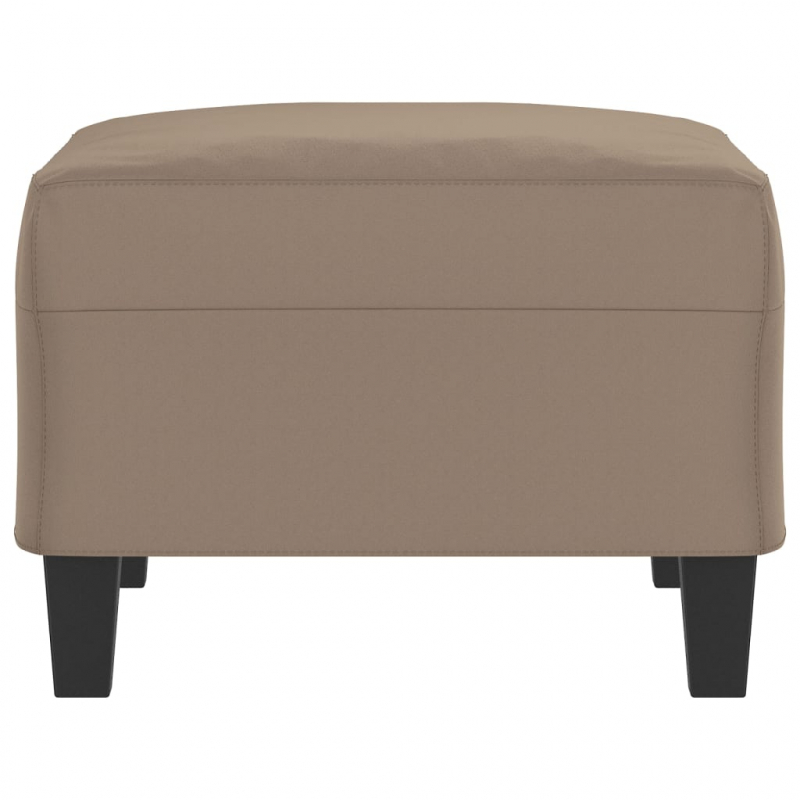 Fußhocker Taupe 70x55x41 cm Mikrofasergewebe